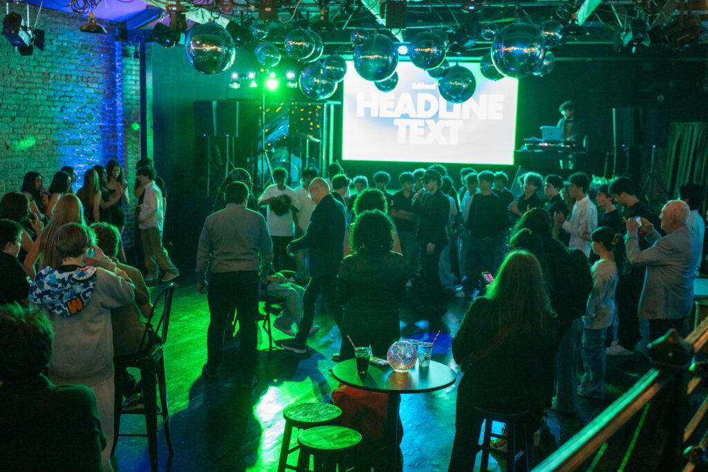Bar mitzvah celebration crowd